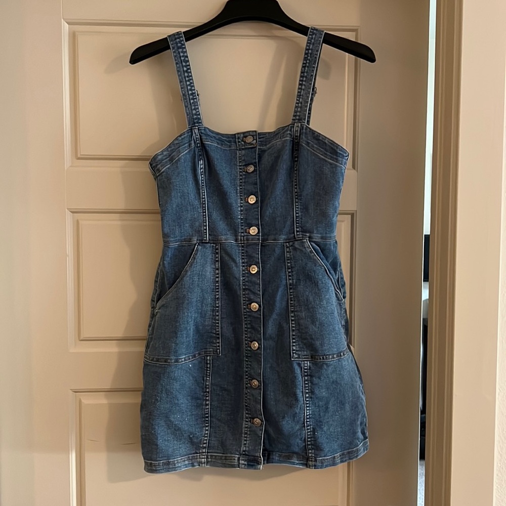 Flattering Jean Mini Dress